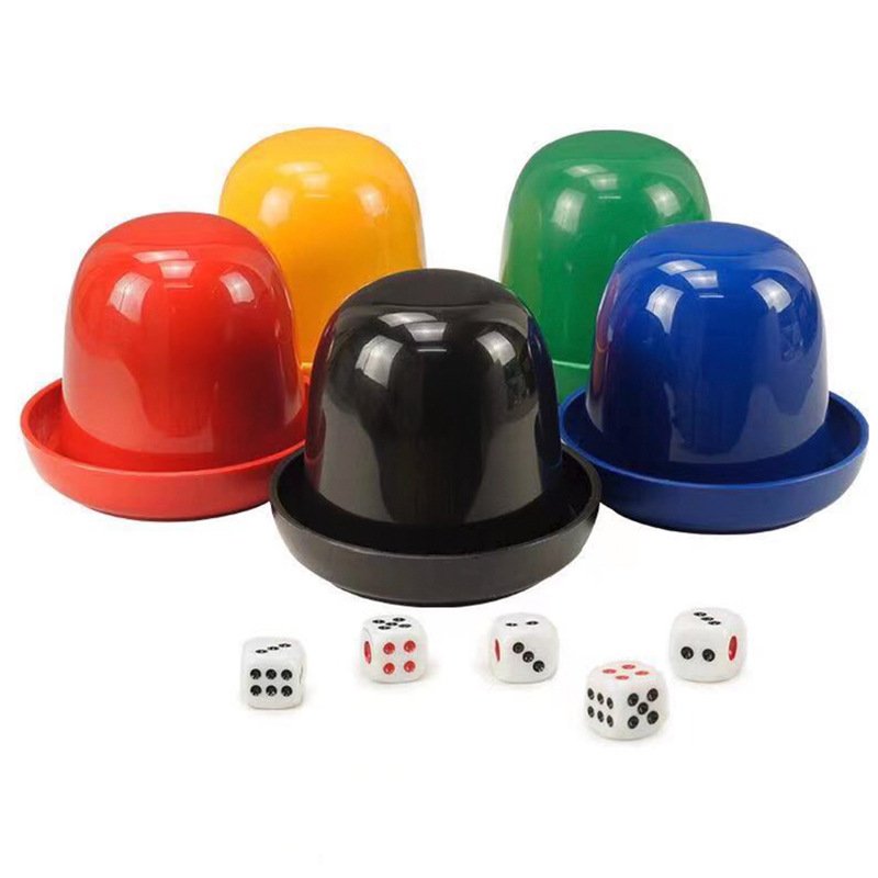 Solid Colors 16mm Sided Round Corner Pip Dots Cube Plastic Acrylic Bouncing Game Dices Cubes Wholesale Dice Casino Dice