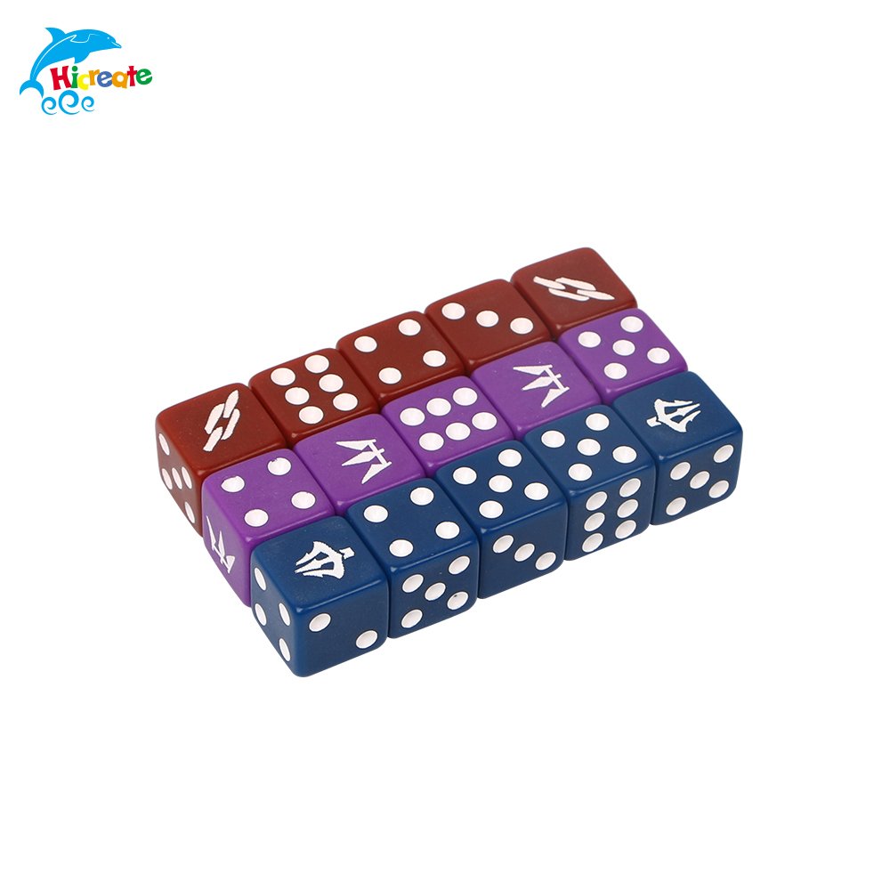 Custom Logo Dice 16mm Dice D6 1 Side Engraved Dice