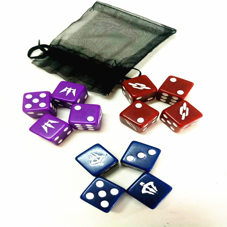 Custom Logo Dice 16mm Dice D6 1 Side Engraved Dice