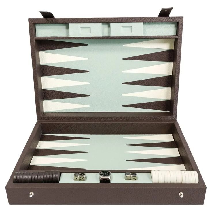 2024 Sunrise Leather 21in Luxury Backgammon Set Game For Wedding and Adult Games Set Customized Board Game Backgammon Set