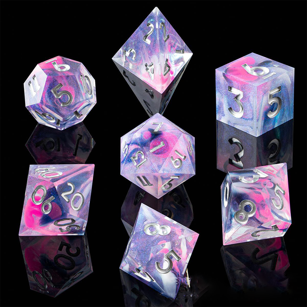 Resin DND Dice Polyhedral Game Dice DND Resin Dice Board Game