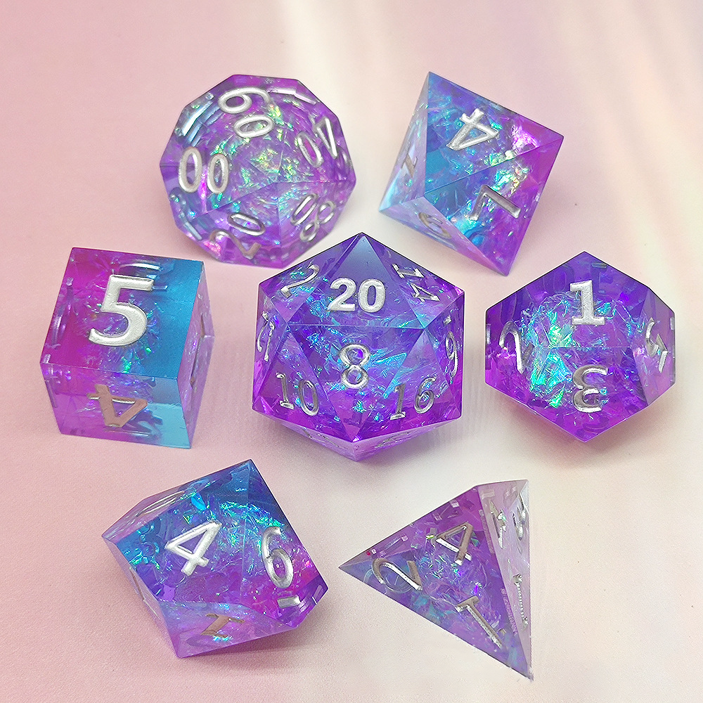 Resin DND Dice Polyhedral Game Dice DND Resin Dice Board Game