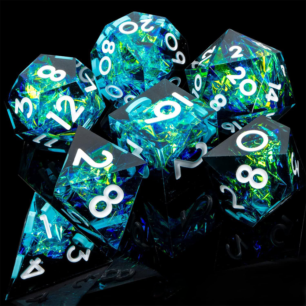Resin DND Dice Polyhedral Game Dice DND Resin Dice Board Game