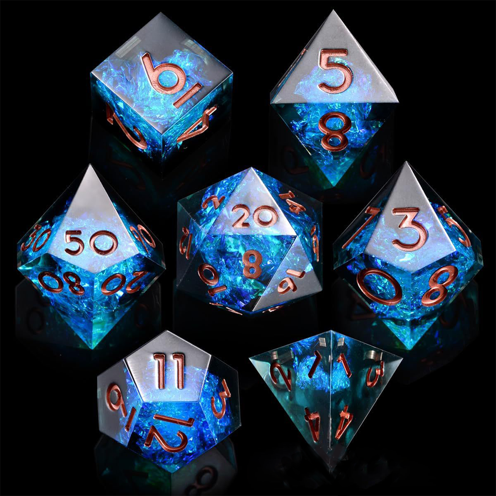 Resin DND Dice Polyhedral Game Dice DND Resin Dice Board Game