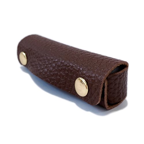 Custom leather bag printed logo, 16mm acrylic dice brown box 85*25mm