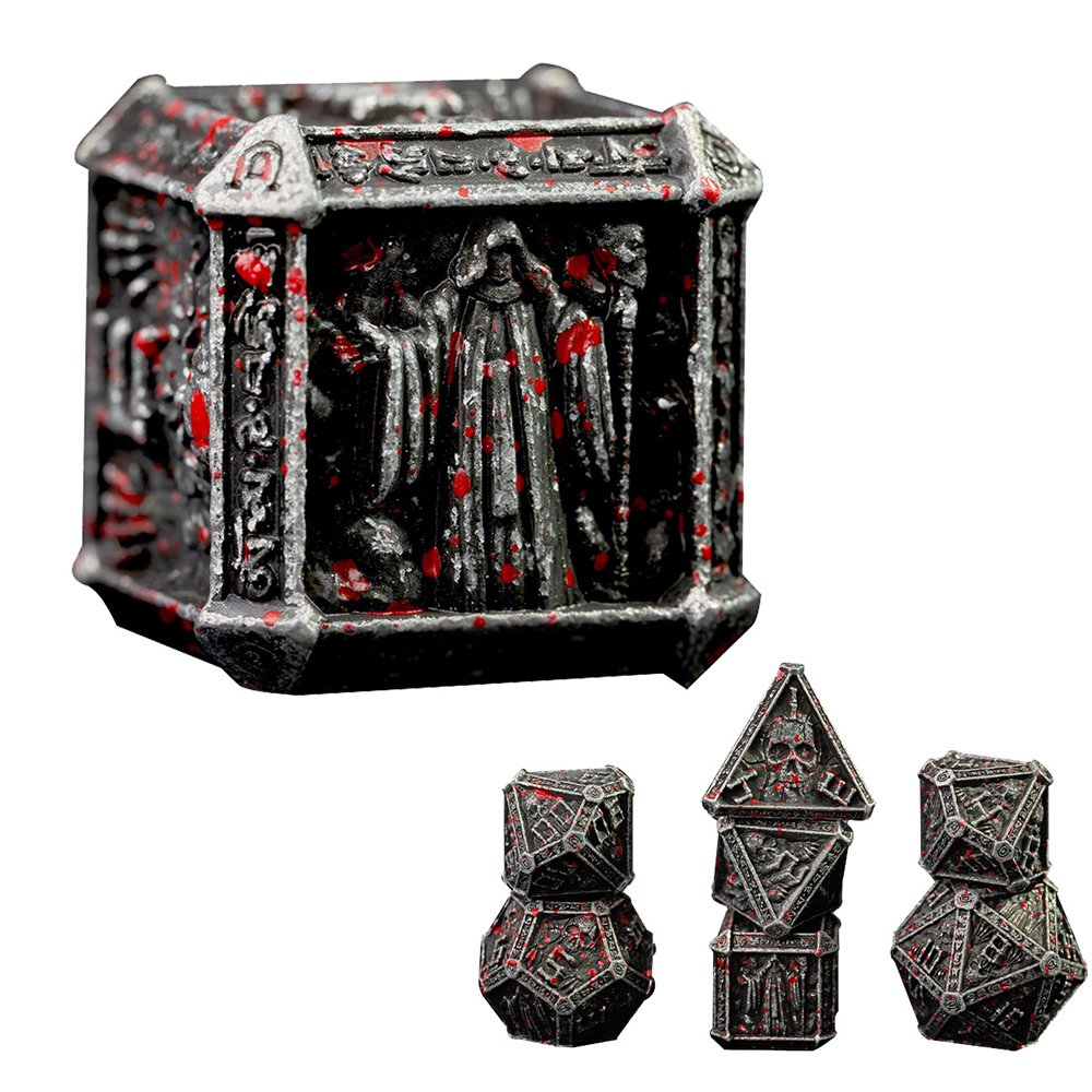 XCL Metal DND Dice Multifaceted Digital Right Angle RGB Dice Game Board Game Custom mini dice