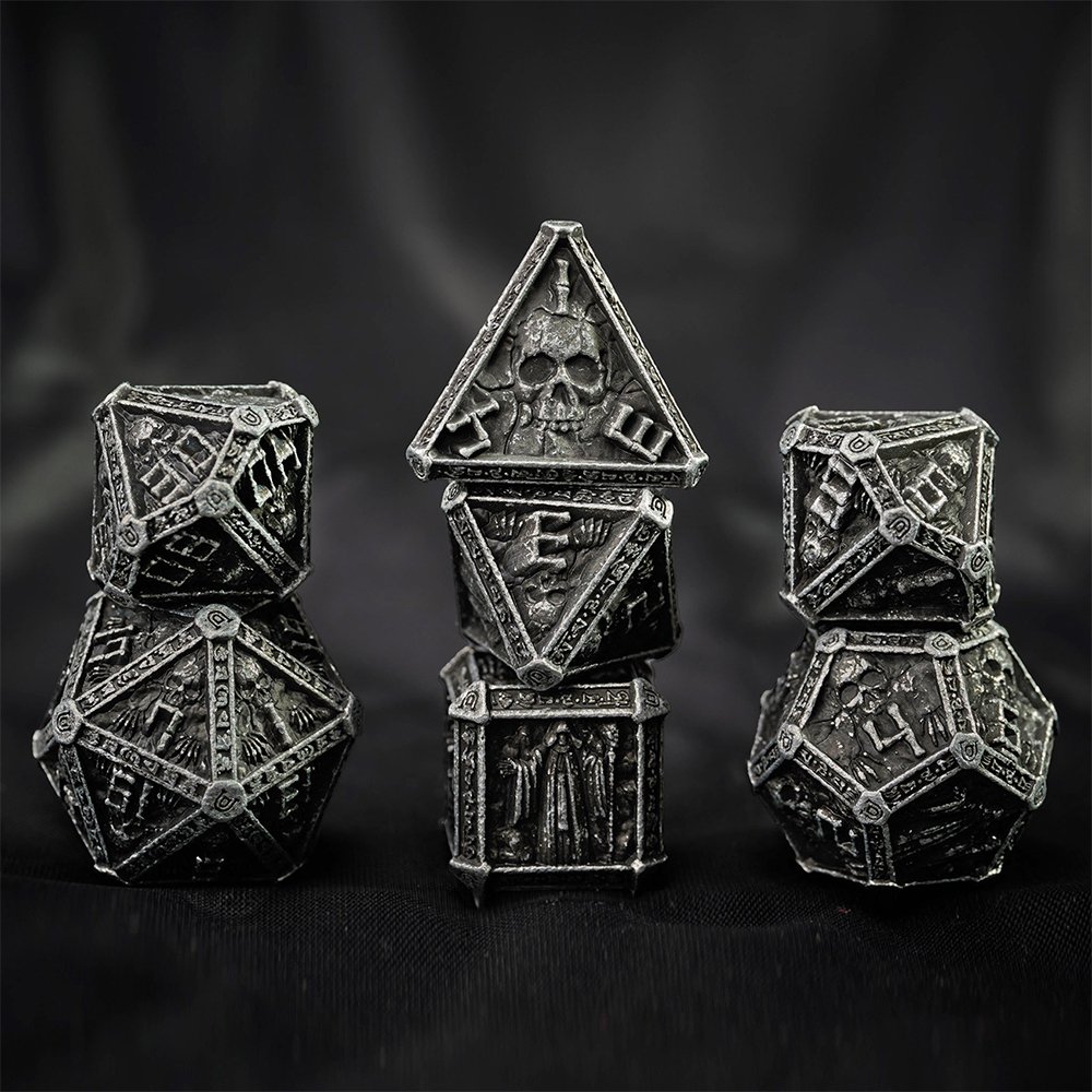 XCL Metal DND Dice Multifaceted Digital Right Angle RGB Dice Game Board Game Custom mini dice