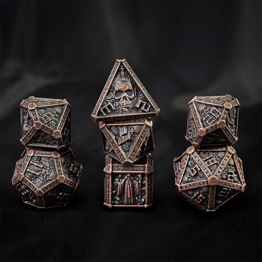 XCL Metal DND Dice Multifaceted Digital Right Angle RGB Dice Game Board Game Custom mini dice