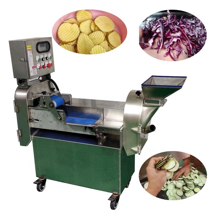 110v 220v Automatic Vegetable Cutter Chopper Potato Cutting Dicer Onion Cuber Carrot Dice Slicer Cabbage Slice Shredding Machine