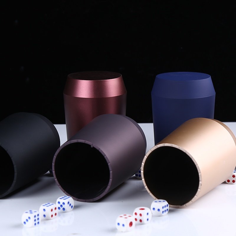 Quality ABS plastic high-end straight tube conical entertainment dice cup dice shaker cup 6 dice cup holder online for KTV/club