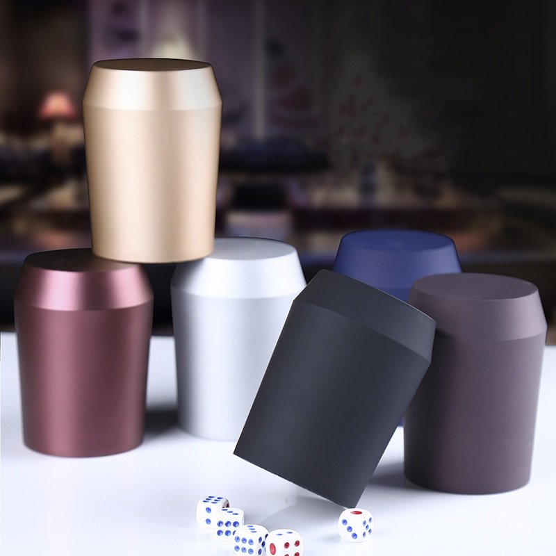 Quality ABS plastic high-end straight tube conical entertainment dice cup dice shaker cup 6 dice cup holder online for KTV/club