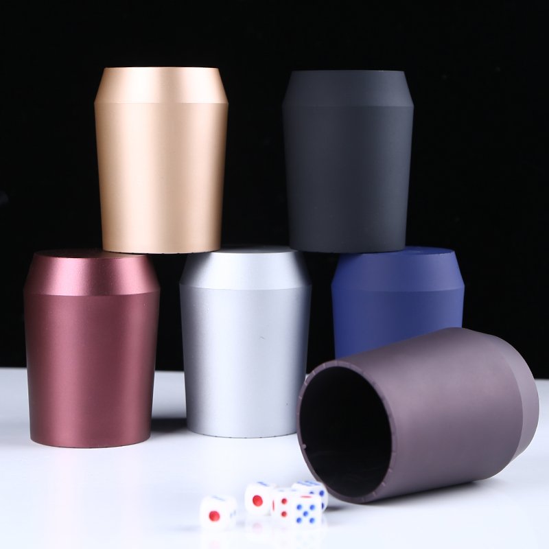 Quality ABS plastic high-end straight tube conical entertainment dice cup dice shaker cup 6 dice cup holder online for KTV/club