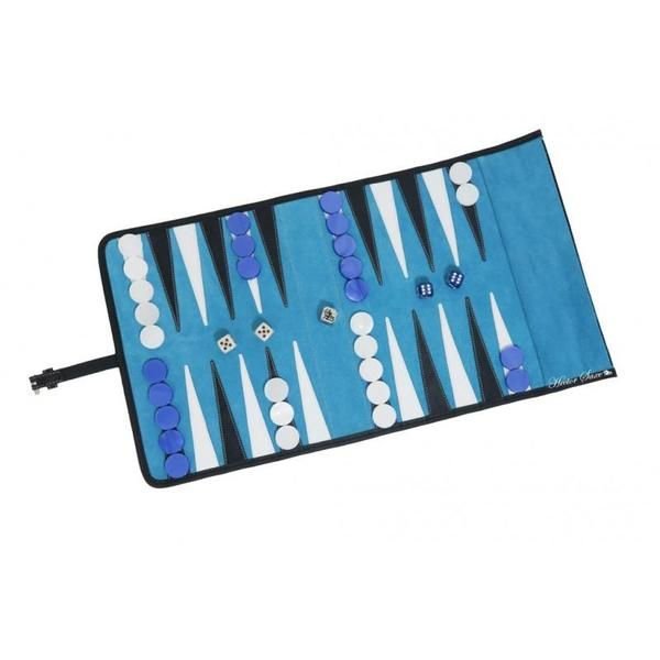2024 Sunrise Leather rolling up Backgammon Set Tray Wedding Decorative Tray leather hand gift rolling up Custom LOGO