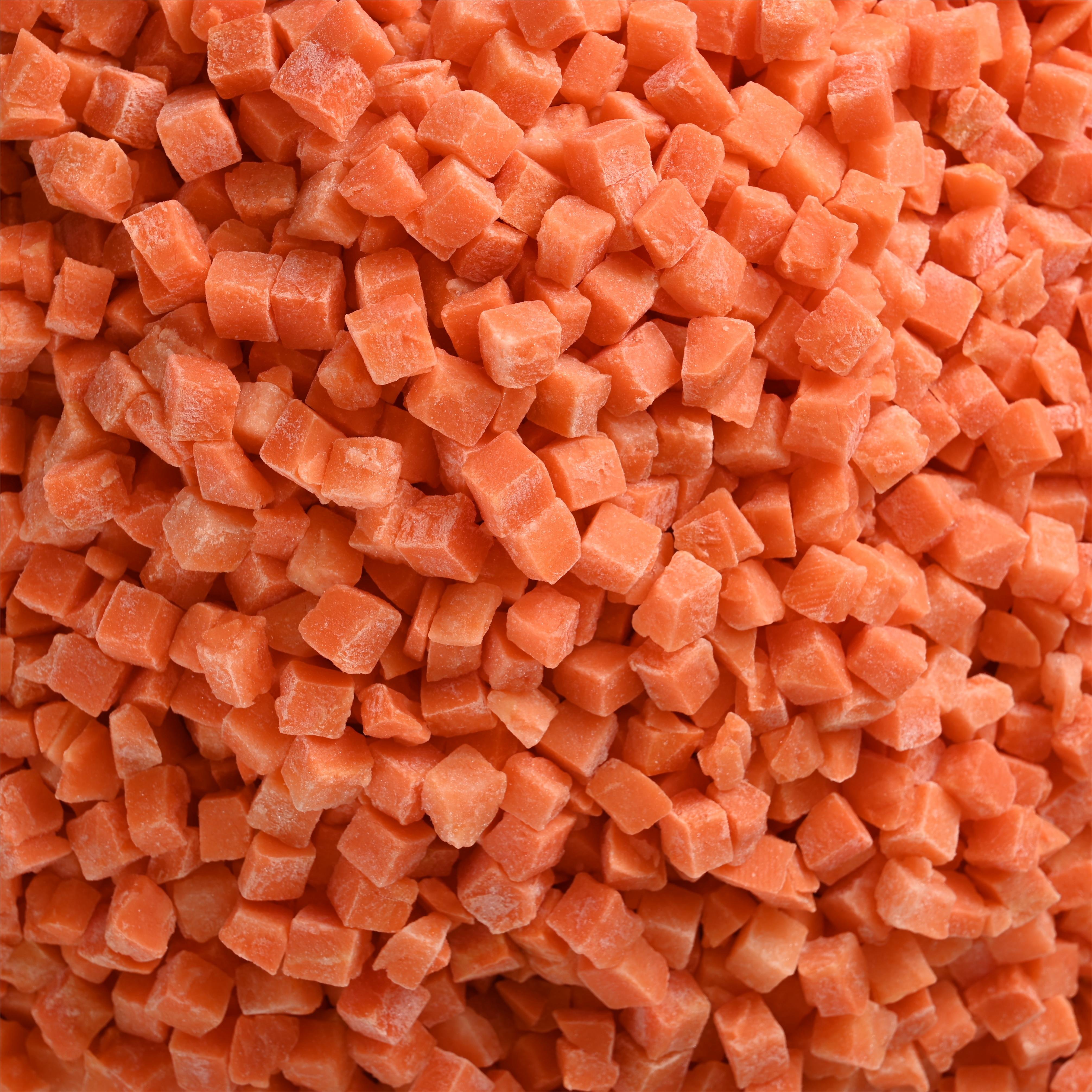 factory direct export frozen carrots dices wholesale frozen carrot dices