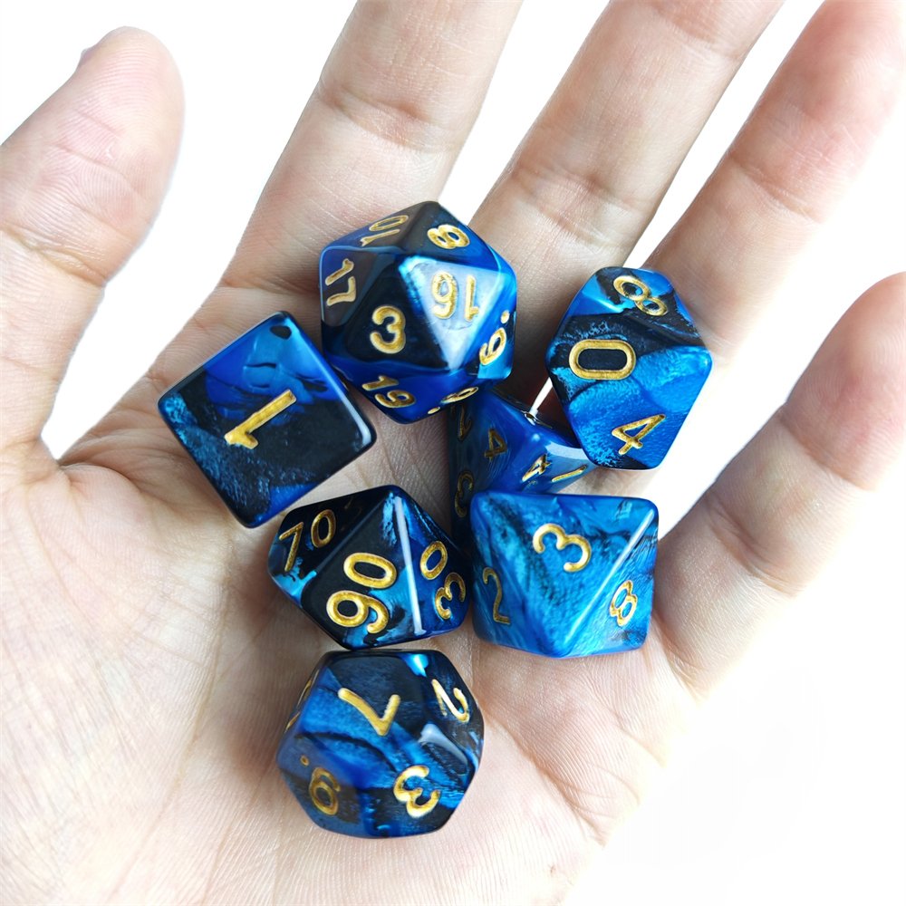Bulk Wholesale Polyhedral Plastic RPG DND Dice Set Tabletop Role Playing Game Two-color d6 16mm Acrylic Dice