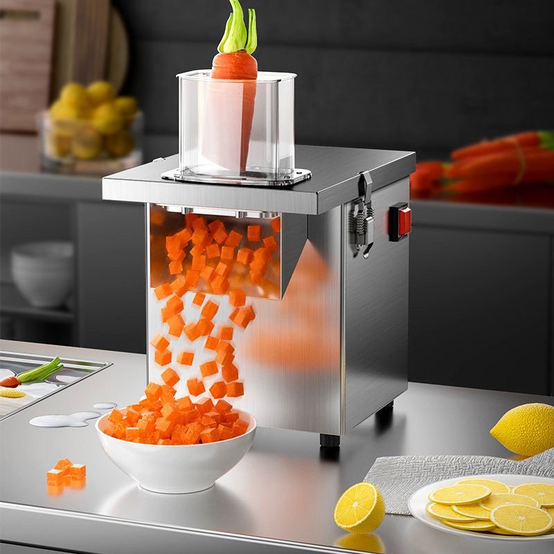 250W Different Specifications Electric Shredding Slicing Dicing Machine Fruit Vegetable Cube Cutting Potato Onion Carrot