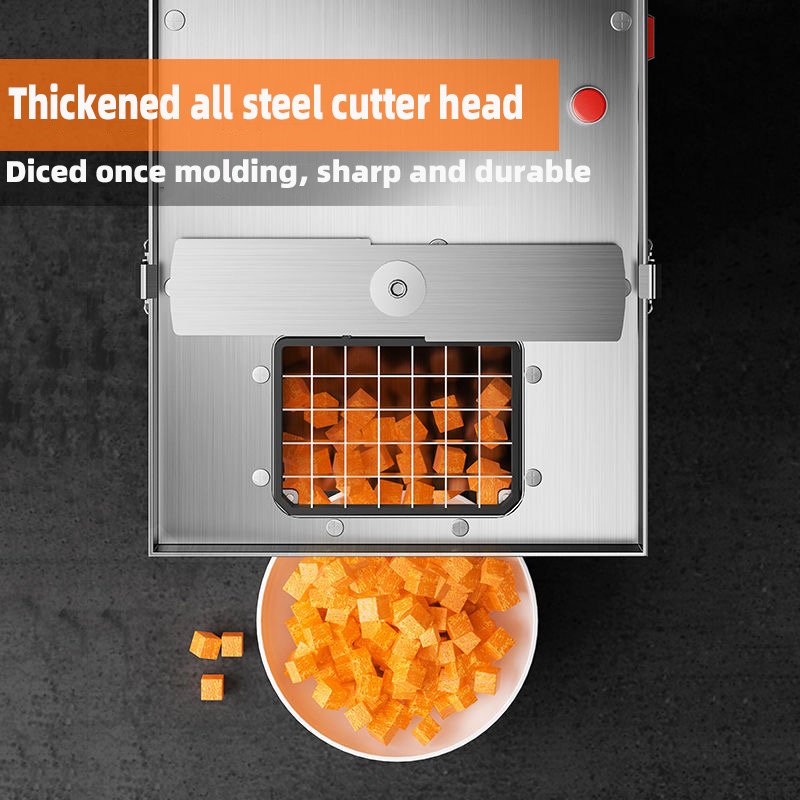 250W Different Specifications Electric Shredding Slicing Dicing Machine Fruit Vegetable Cube Cutting Potato Onion Carrot