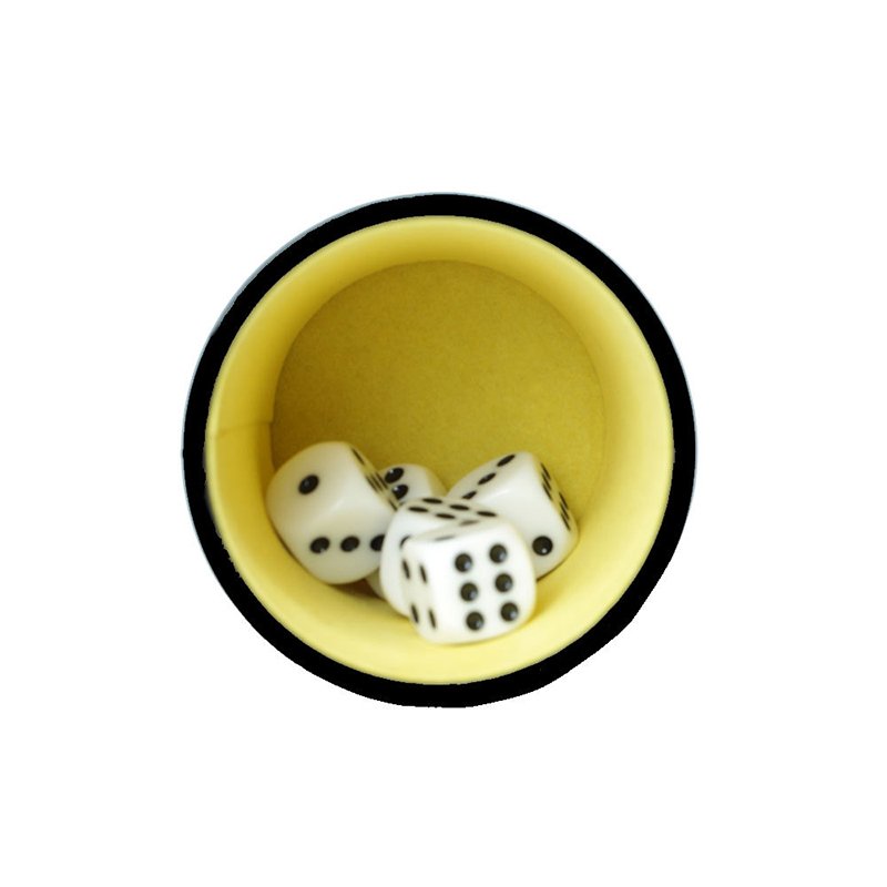 Luxury dice stacking cup and professional casino black dice cup tasse dcie