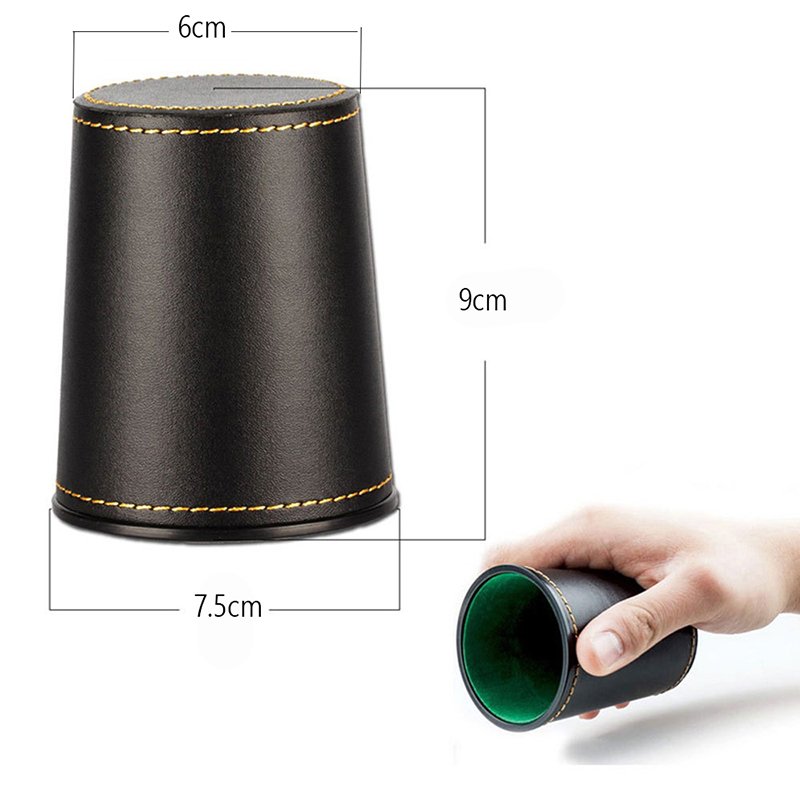 Luxury dice stacking cup and professional casino black dice cup tasse dcie