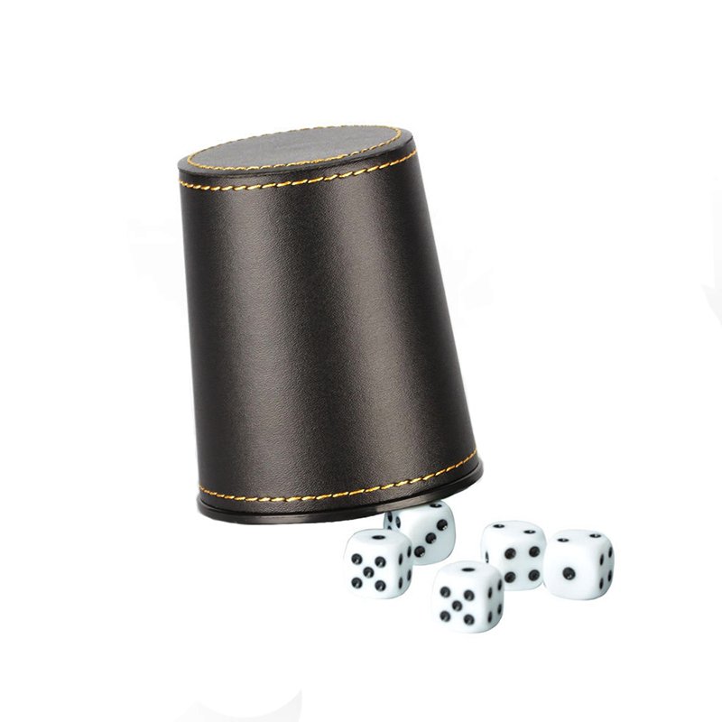 Luxury dice stacking cup and professional casino black dice cup tasse dcie