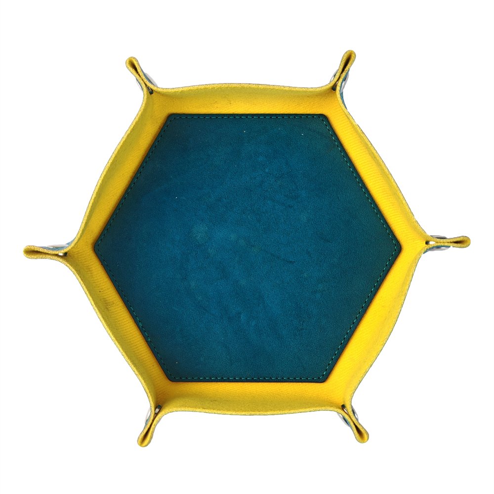 Wholesale Custom Square PU Leather Dice Tray Storage Holder Rolling Folding Dice Tray Dice Storage Games Accessories