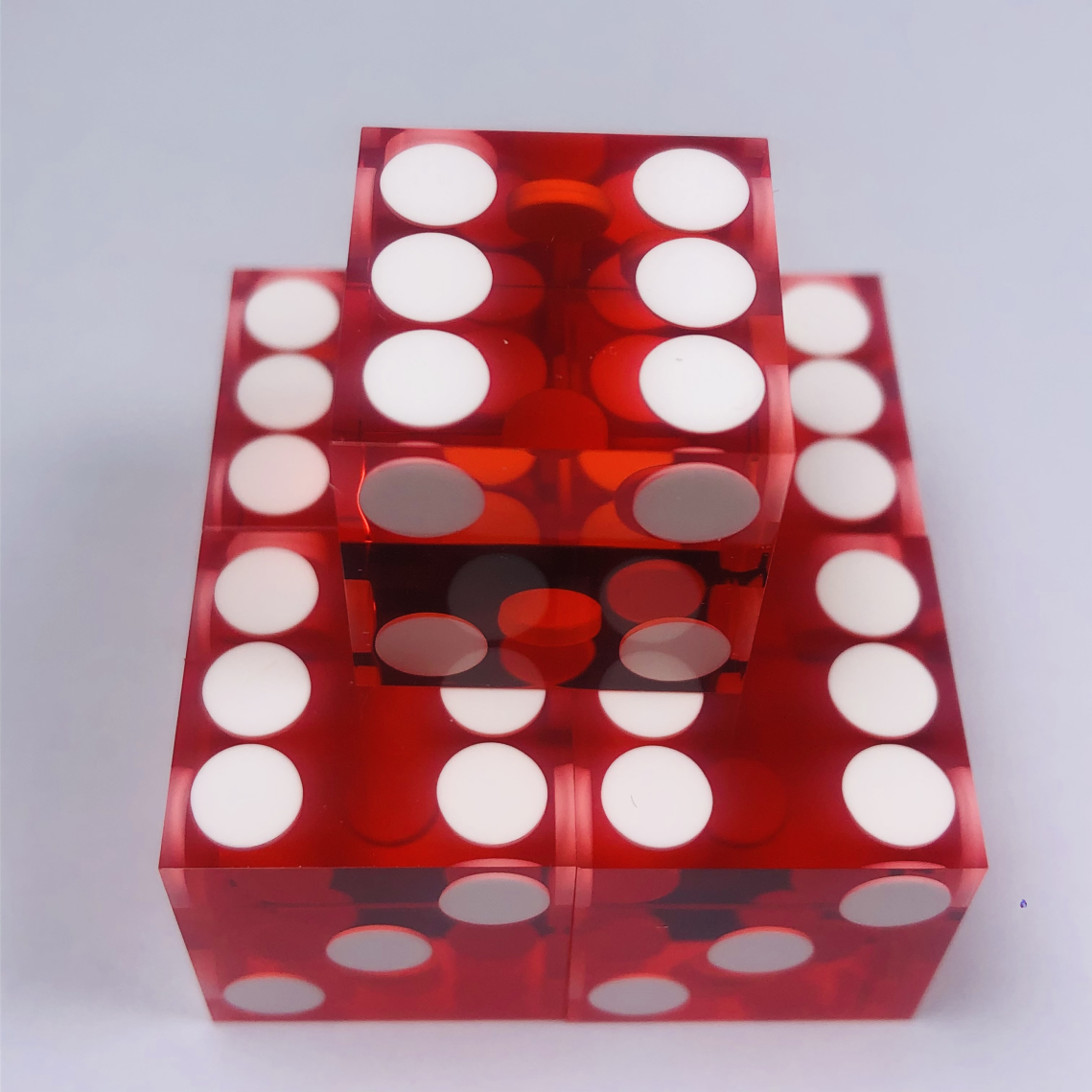 Playing Translucent Acrylic Colorful D6 Transparent Dice