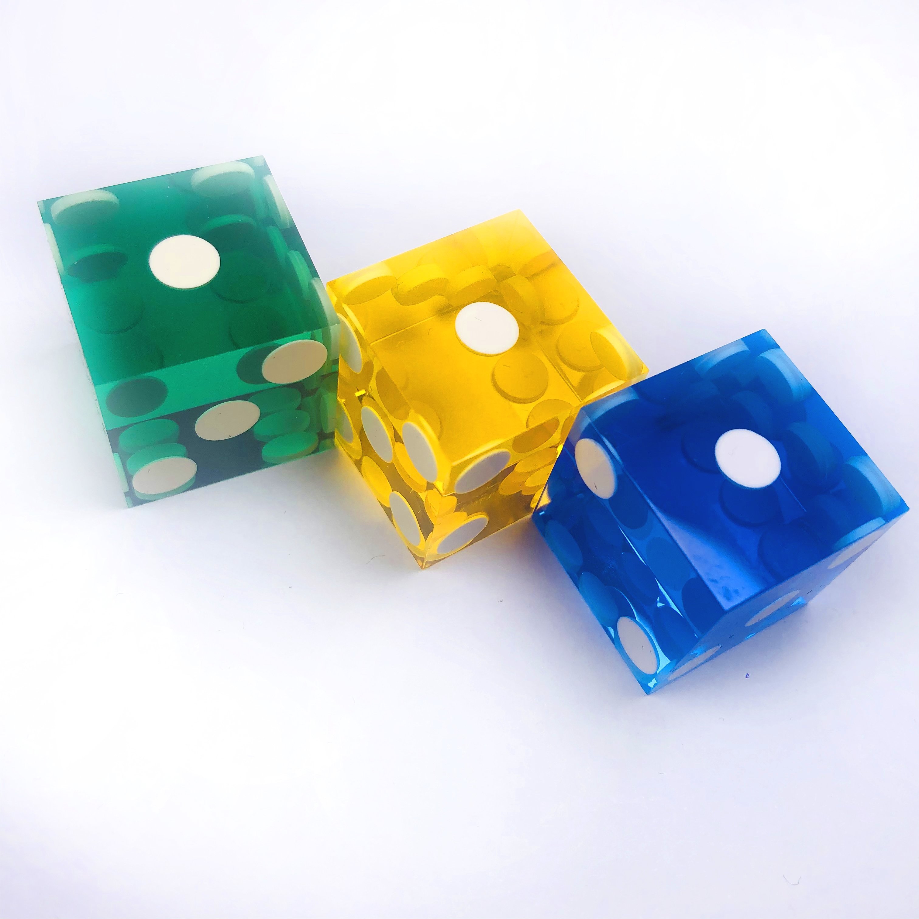 Playing Translucent Acrylic Colorful D6 Transparent Dice