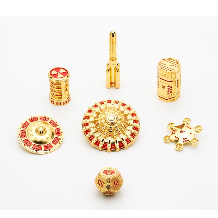 Exclusive color bright Mars theme zinc alloy DND DICE Mars pioneer dice metal mars sharp dice