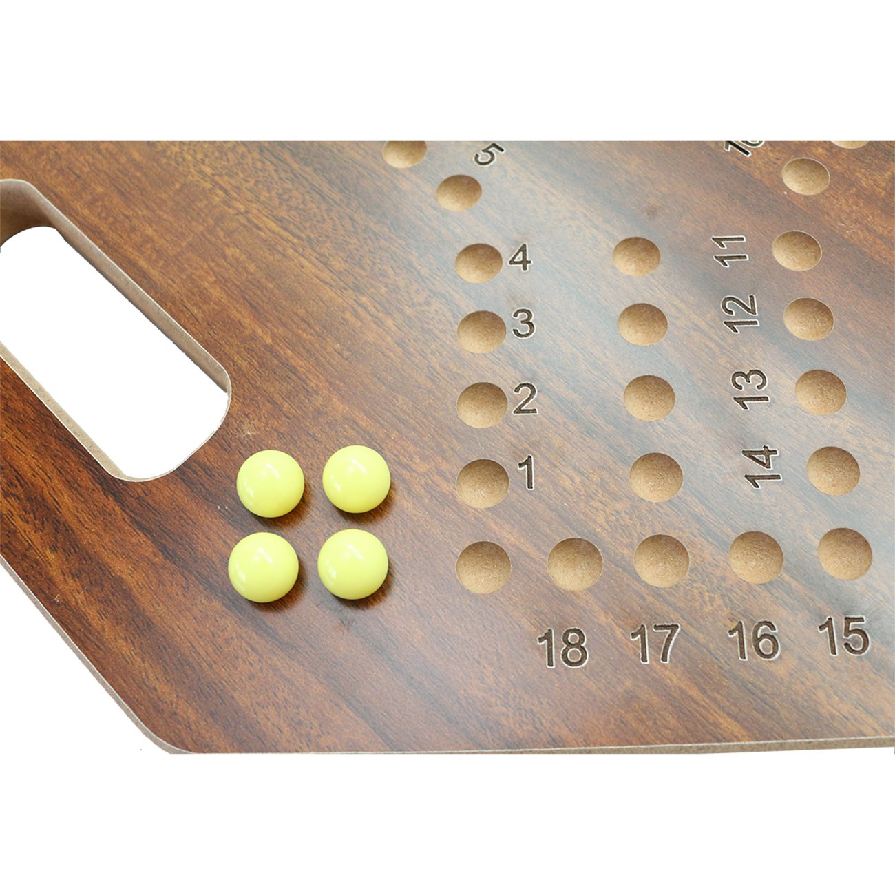 21" Foldable Original Marble Board Game Wooden Table Game for Parties Strategy Competitive 2-6 Player Marbles and Cards