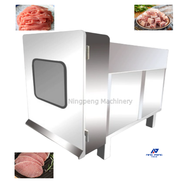 Automatic Meat Diceing Machine Chicken Beef Seafood Fresh Meat Dicer Slicer Cube Cutting Machine Meat Dicer Frozen