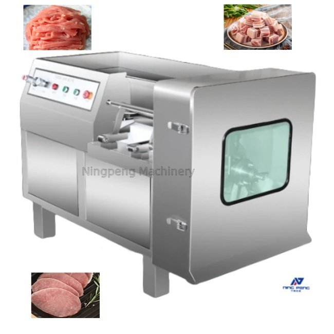 Automatic Meat Diceing Machine Chicken Beef Seafood Fresh Meat Dicer Slicer Cube Cutting Machine Meat Dicer Frozen