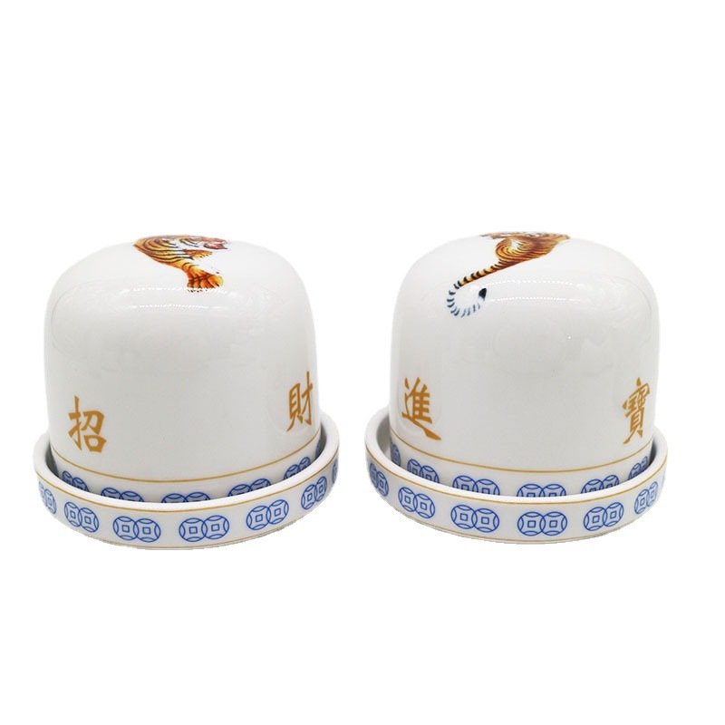 New Trending Custom Dice Cup White Ceramic Dice Cup For Chess And Drinking Entertainment