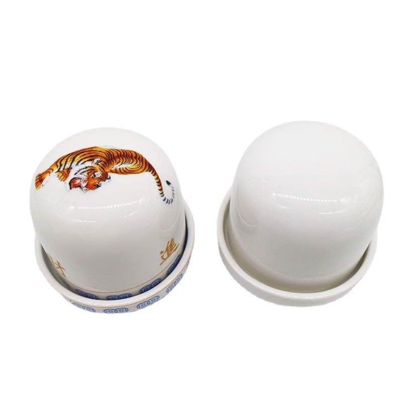 New Trending Custom Dice Cup White Ceramic Dice Cup For Chess And Drinking Entertainment