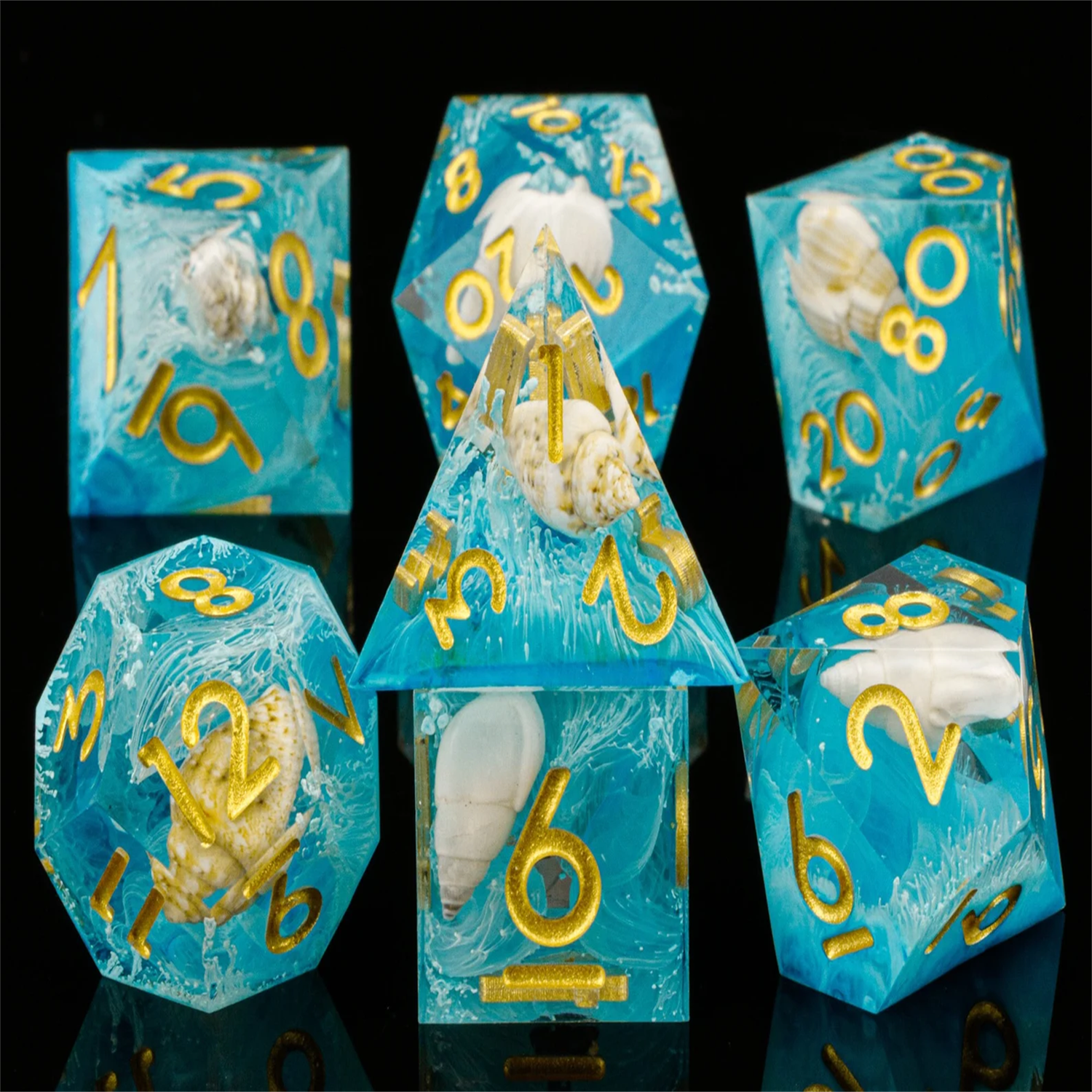 Customized D and D dice suitable for RPG/Dungeons&Dragons/role-playing games 7-piece set polyhedral dice D&D popular items