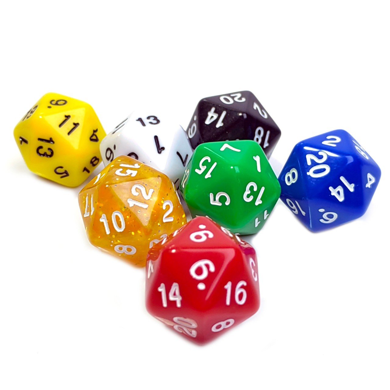 wholesale Bulk Custom RPG Colorful Gem D20 dice Polyhedral Plastic Game dice for dicedragons and dungeons Board Games