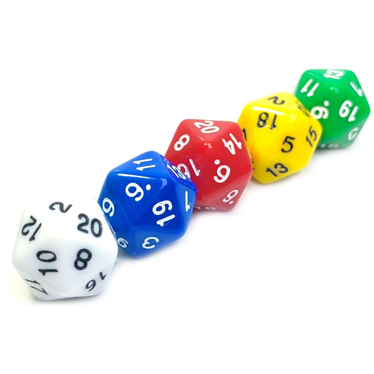 wholesale Bulk Custom RPG Colorful Gem D20 dice Polyhedral Plastic Game dice for dicedragons and dungeons Board Games