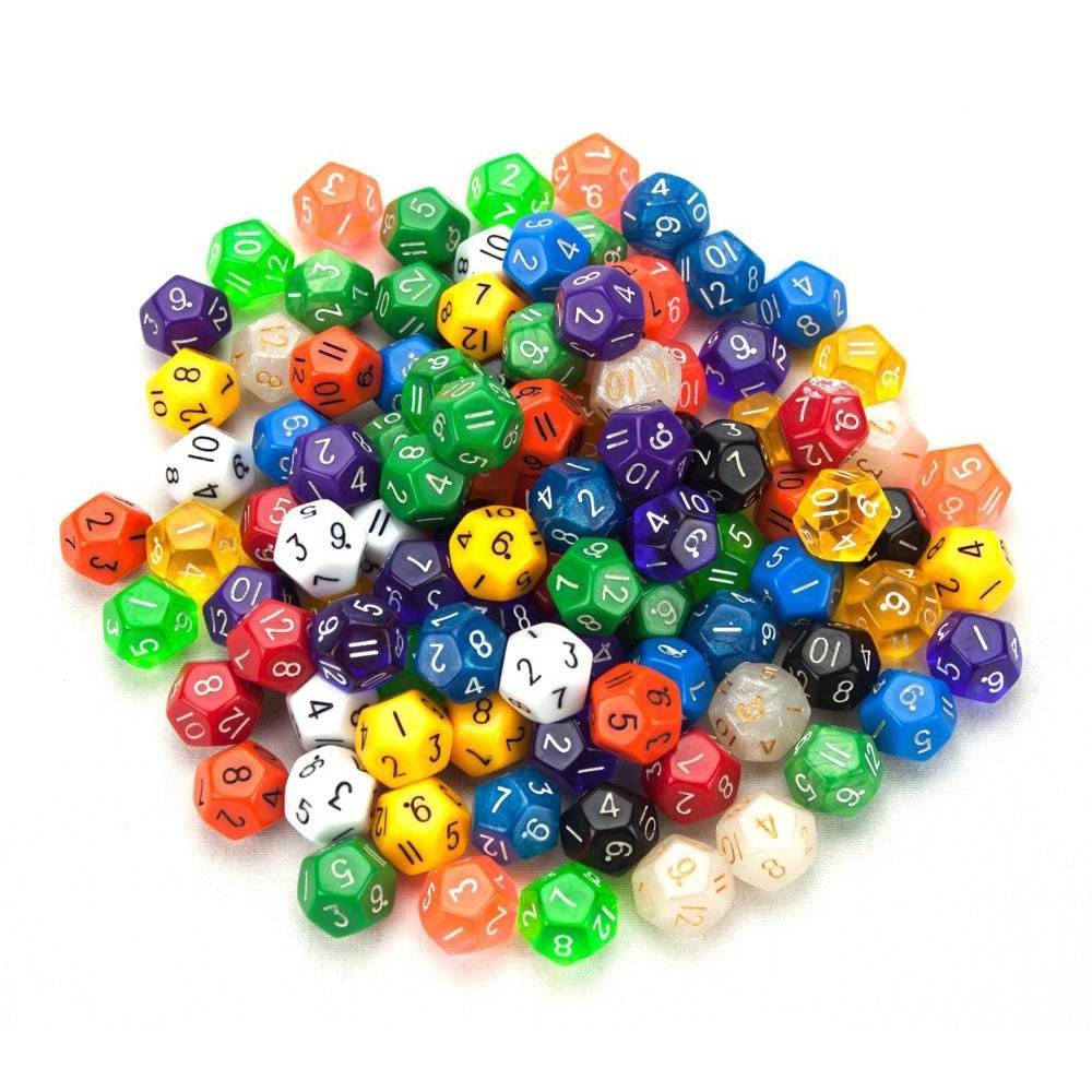 Personalized Acrylic D12 Plastic digital polyhedron dnd dice set bulk