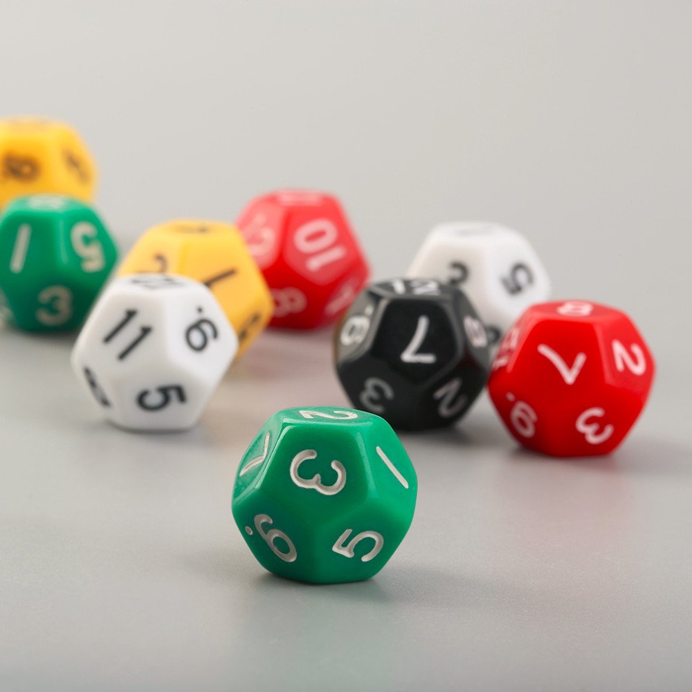 Personalized Acrylic D12 Plastic digital polyhedron dnd dice set bulk