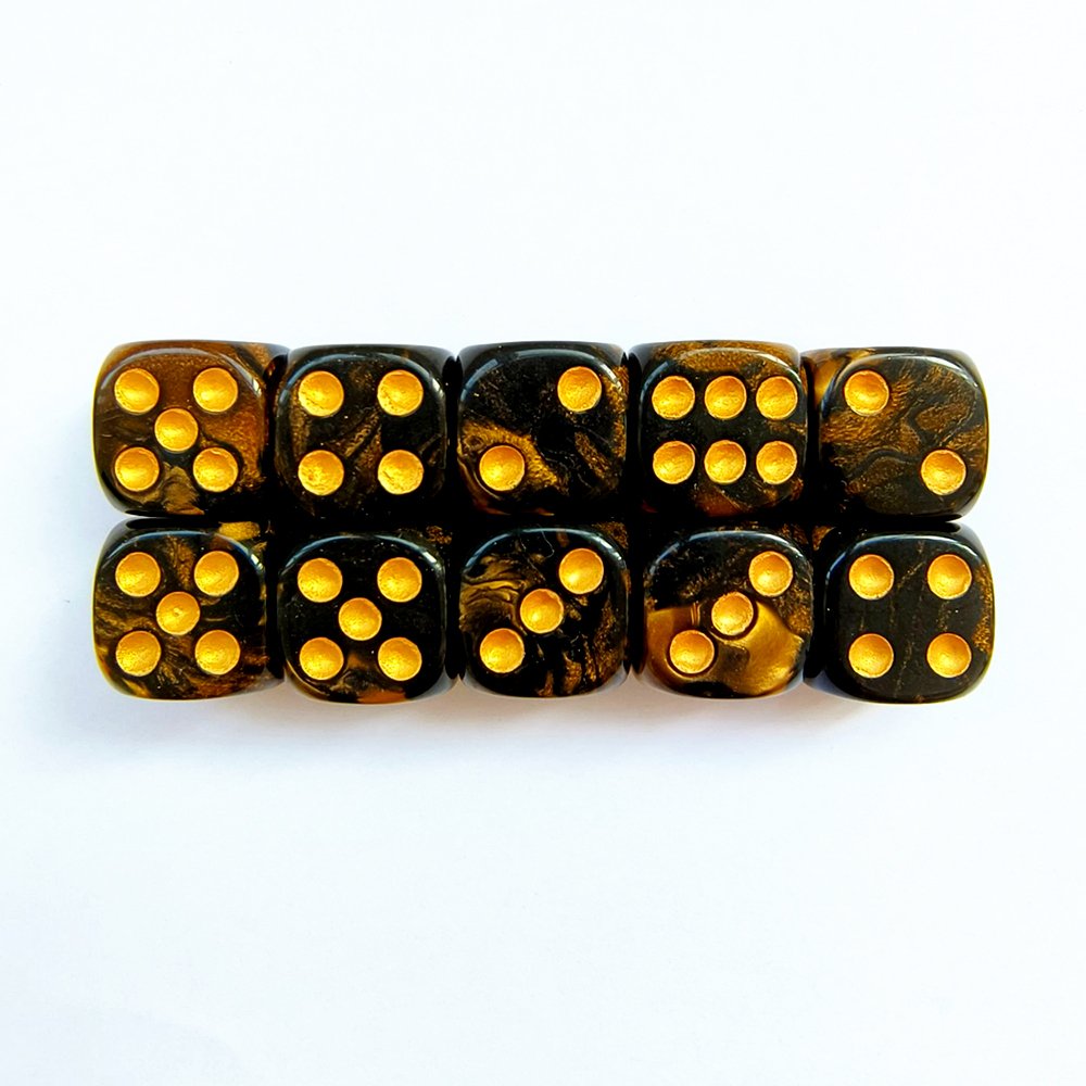16MM Acrylic Two Color Dot D6 Dice Custom Dice Dice Game Rounded Corners Board Game