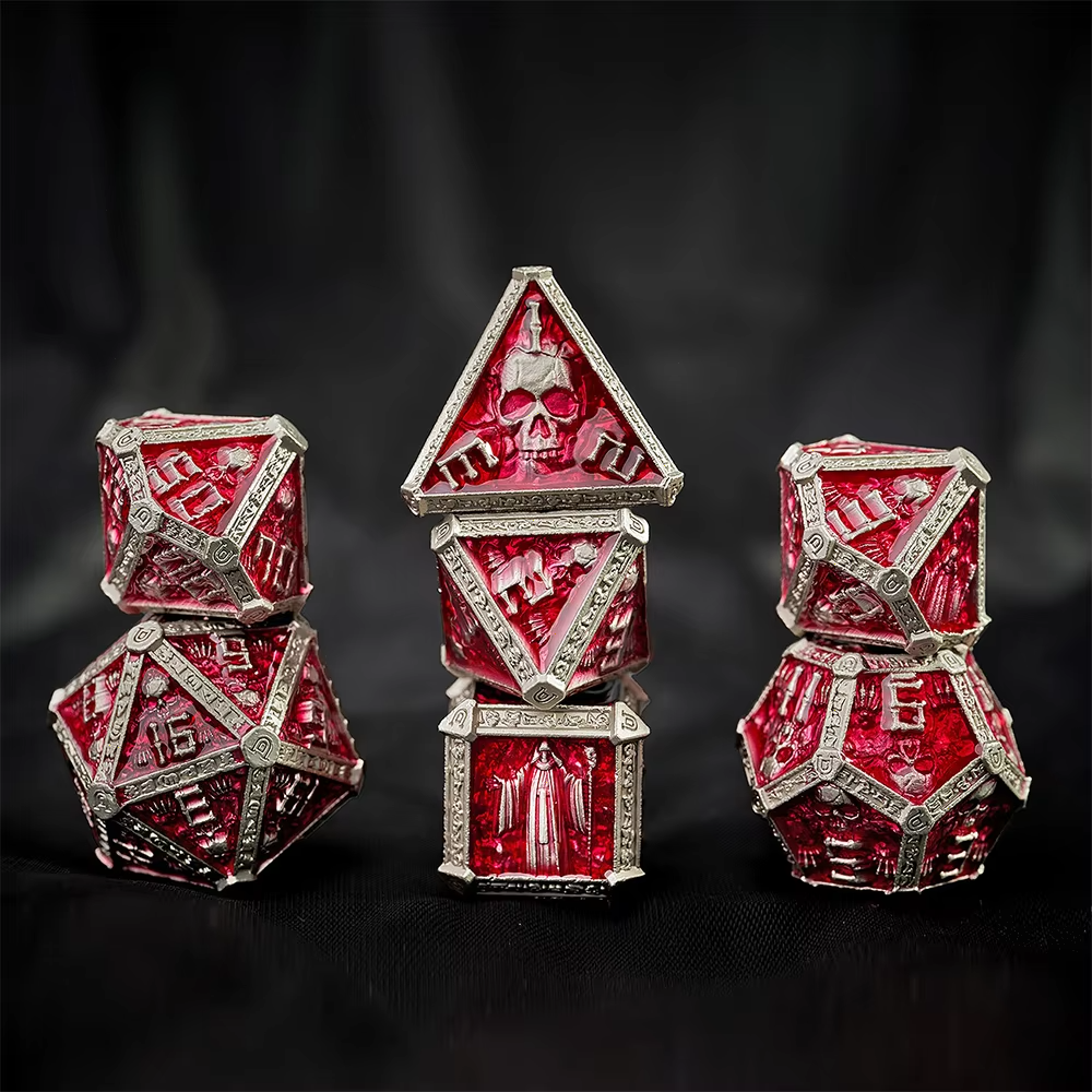 XCL Metal DND Dice Multifaceted Digital Right Angle RGB Dice Game Board Game Custom mini dice