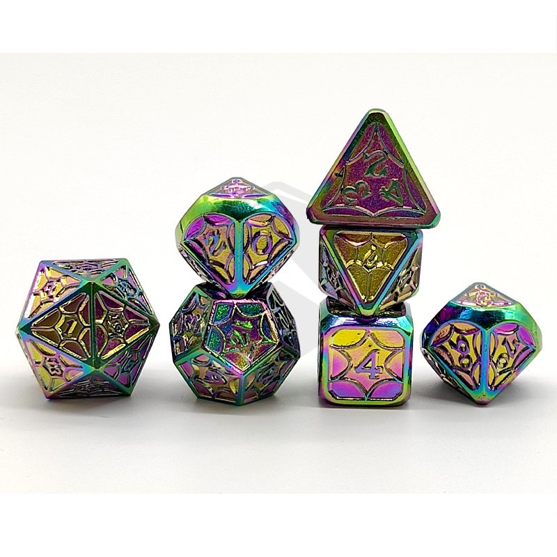 DND Metal Dice Polyhedral Dice Set for RPG D&D MTG Dungeons and Dragons Dice Set