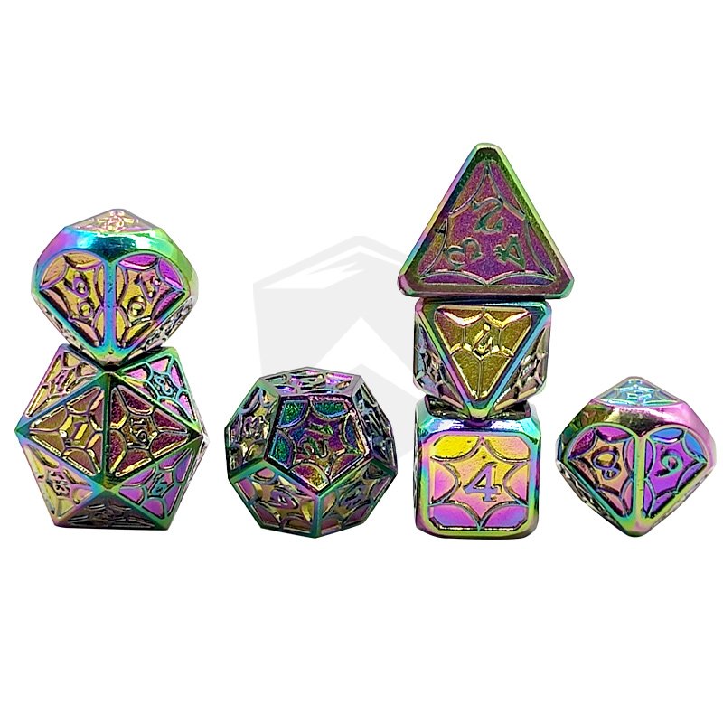 DND Metal Dice Polyhedral Dice Set for RPG D&D MTG Dungeons and Dragons Dice Set
