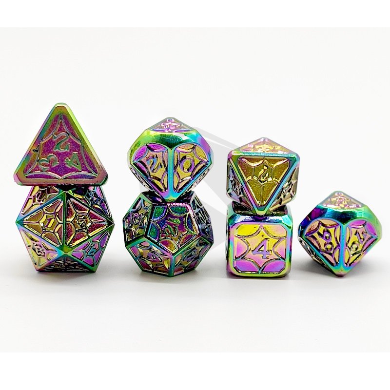 DND Metal Dice Polyhedral Dice Set for RPG D&D MTG Dungeons and Dragons Dice Set