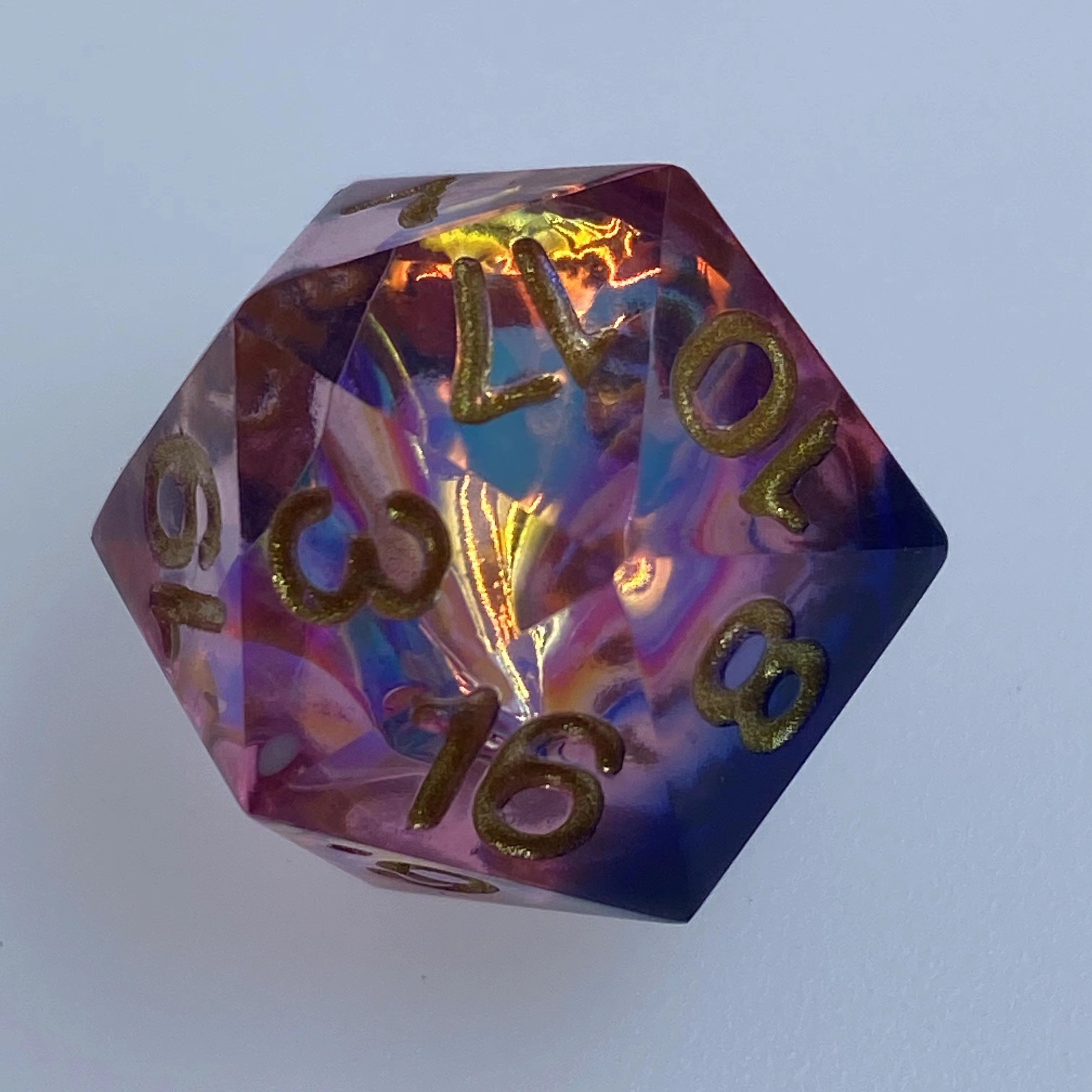 sharp edge dnd d&d d20 custom dungeons and dragons dice rpg games dried flower resin core cice