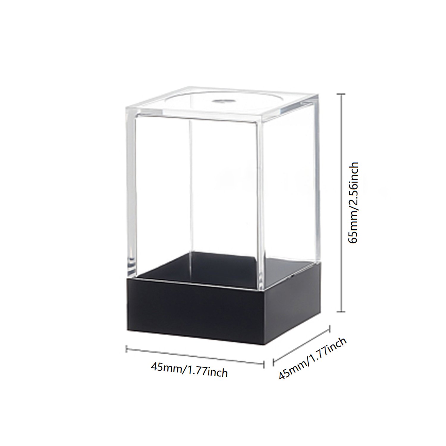 Wholesale Clear Acrylic Dice Boxes Dice Plastic Figure Display Box for Storage of Collectibles DND Dice Set