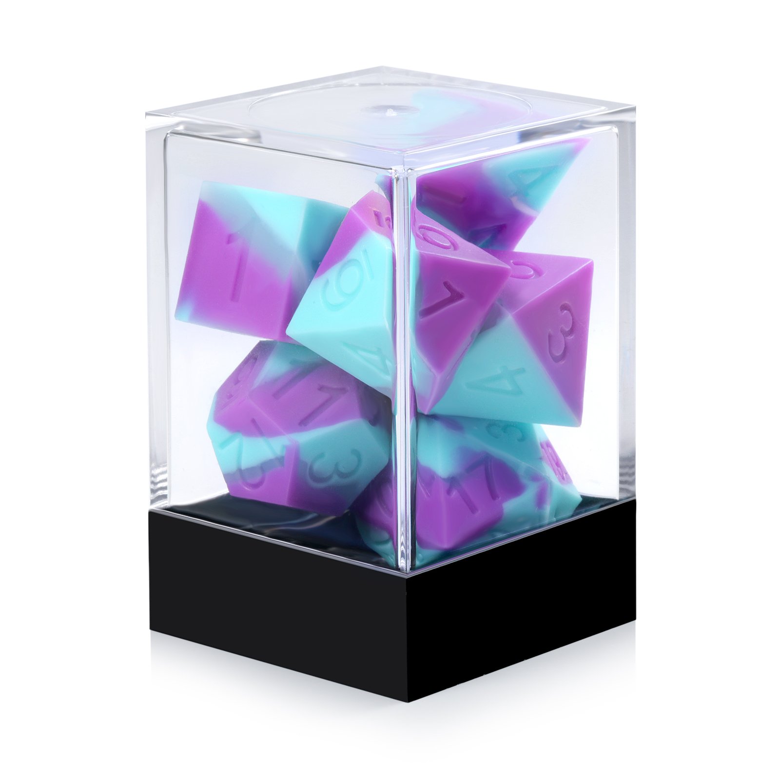 Wholesale Clear Acrylic Dice Boxes Dice Plastic Figure Display Box for Storage of Collectibles DND Dice Set