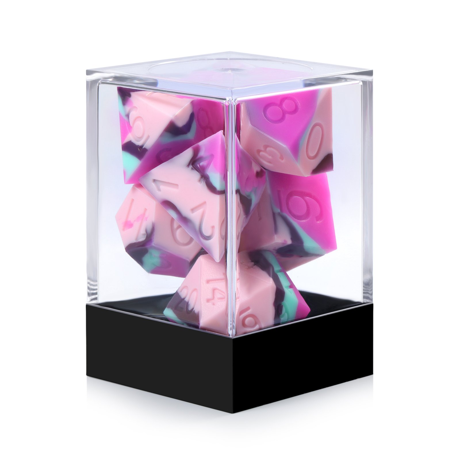Wholesale Clear Acrylic Dice Boxes Dice Plastic Figure Display Box for Storage of Collectibles DND Dice Set