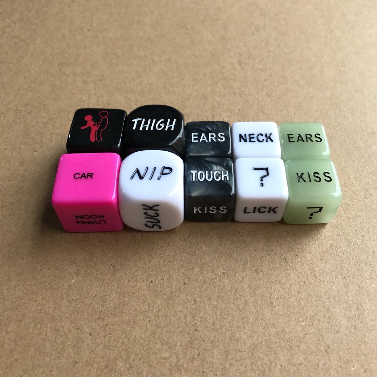 Oem adult love sex game dice Set Couple Game Lover Flirt Dice Wholesale plastic 6 sided D6 square acrylic dnd dice
