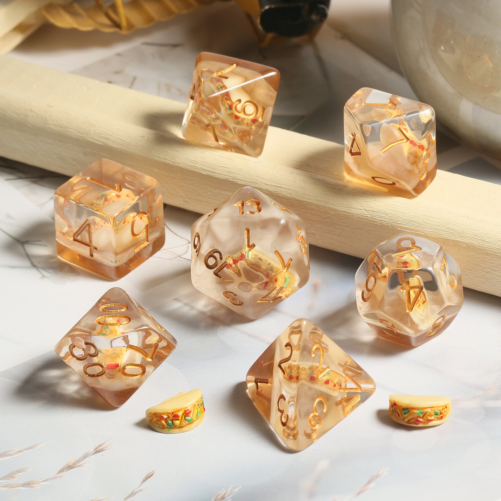 Wholesale Polyhedral Dice Set D&D Dice Set Dnd Dice Resin for Rpg Tabletop Game Dungeons and Dragons