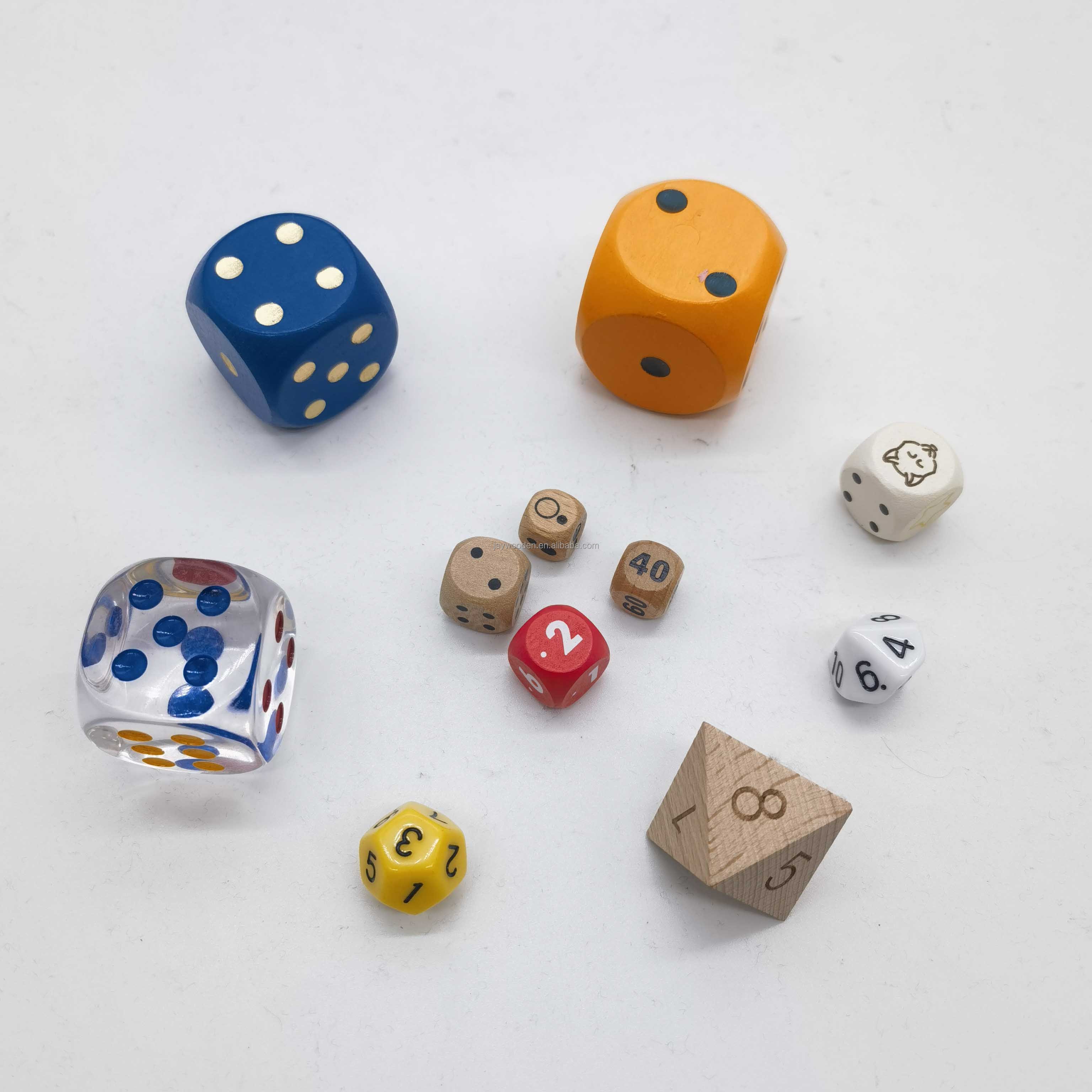 High Quality D8 D10 D12 D16 D20 D24 D30 Dice With Numbers for Promotional DND Table Games